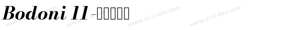 Bodoni 11字体转换